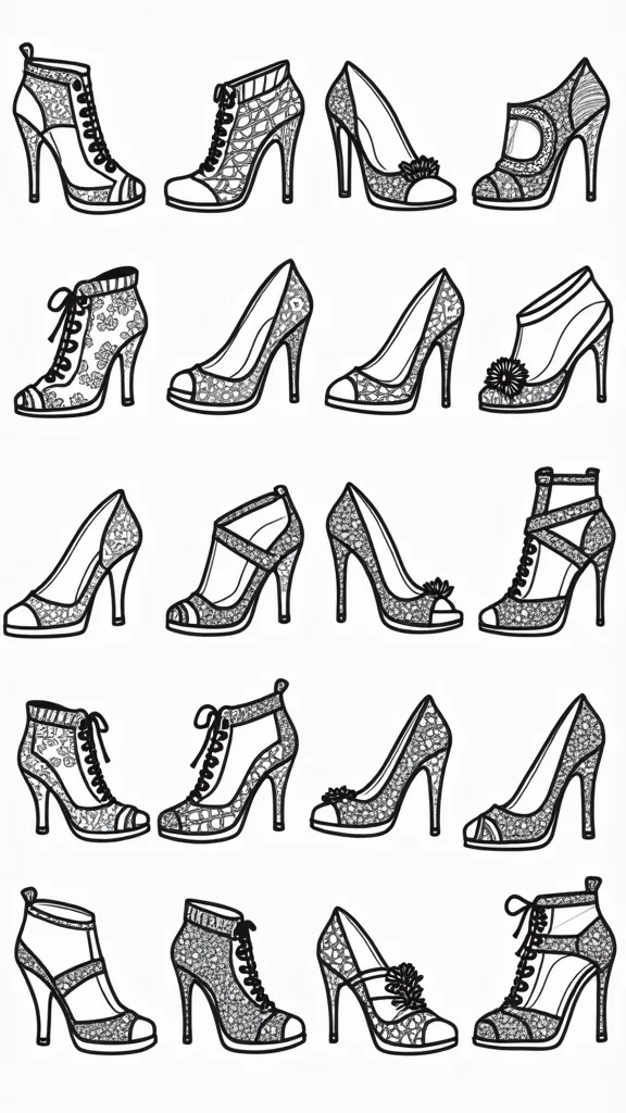 coloriages pour chaussures